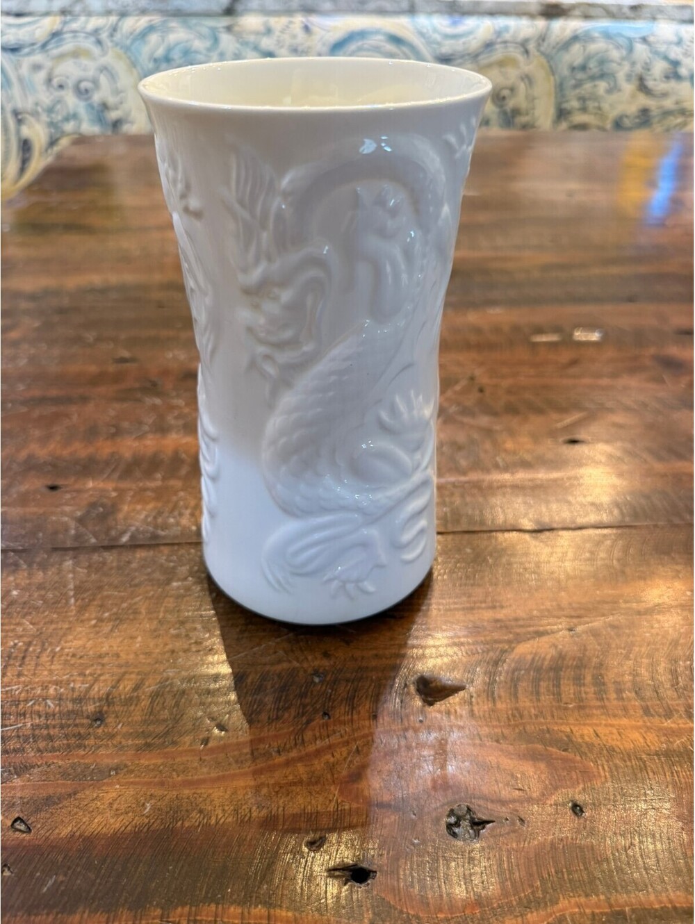 Coalport Dragon Bone China Vase by Donald Brindley